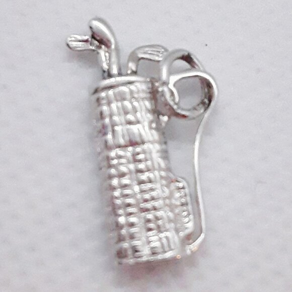 NEW Sterling silver golf bag charm  .7 grams - Picture 4 of 7